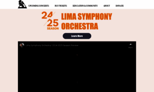 Limasymphony.com thumbnail