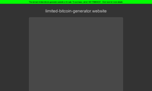 Limited-bitcoin-generator.website thumbnail