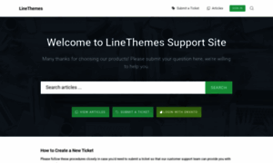 Linethemes.ticksy.com thumbnail