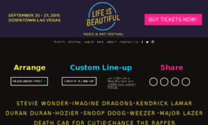 Lineup.lifeisbeautiful.com thumbnail