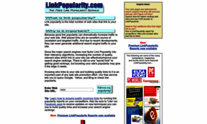 Linkpopularity.com thumbnail