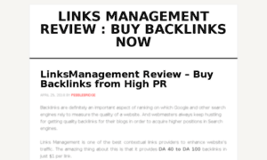 Linksmanagementreviewss.com thumbnail