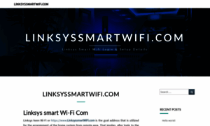 Linksyssmartwifi-com.us thumbnail