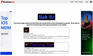 Linkus.flamingtext.com thumbnail