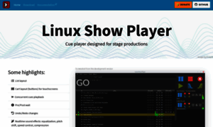 Linux-show-player.org thumbnail