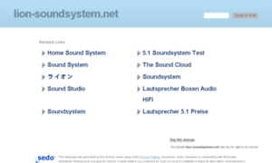 Lion-soundsystem.net thumbnail