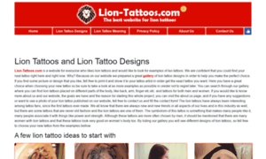 Lion-tattoos.com thumbnail