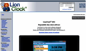 Lionclocksoftware.com thumbnail