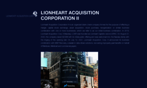 Lionheartacquisitioncorp.com thumbnail