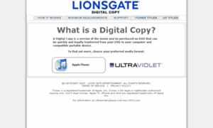 Lionsgatedigitalcopy.com thumbnail