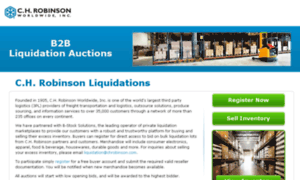 Liquidation.chrobinson.com thumbnail