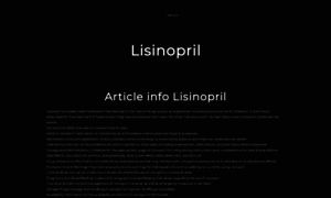 Lisinoprilinfo.com thumbnail