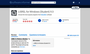 Lisrel-for-windows-student.software.informer.com thumbnail