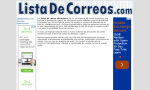 Listadecorreos.com thumbnail