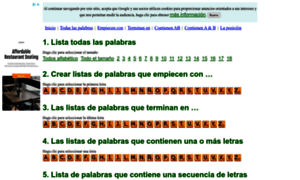 Listasdepalabras.es thumbnail