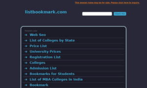 Listbookmark.com thumbnail