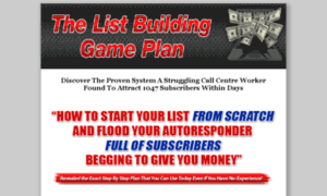 Listbuilding-gameplan.com thumbnail