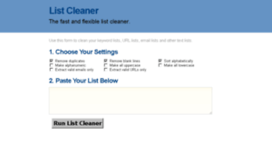 Listcleaner.org thumbnail