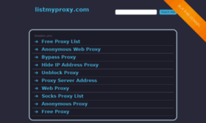 Listmyproxy.com thumbnail