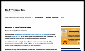 Listofnationaldays.com thumbnail