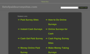 Listofpaidsurveysites.com thumbnail