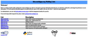 Lists.onehippo.org thumbnail