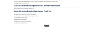 Lists.runningwarehouse.com thumbnail