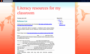 Literacyresourcesformyclassroom.blogspot.com thumbnail