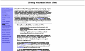 Literacyresourcesri.org thumbnail