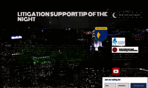 Litigationsupporttipofthenight.com thumbnail