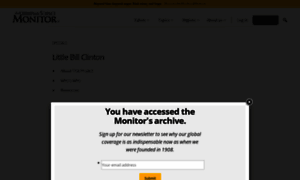Littlebillclinton.csmonitor.com thumbnail