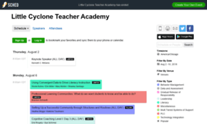 Littlecycloneteacher18.sched.com thumbnail