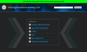 Littlelonghornsaloon-aonang.com thumbnail
