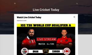 Livecrickettoday24x7.blogspot.com thumbnail