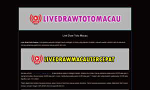 Livedrawtotomacau.com thumbnail