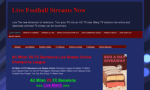 Livefootballstreamsnow.blogspot.com thumbnail