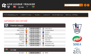 Liveleaguetracker.com thumbnail