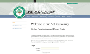 Liveoakacademy.schoolforms.org thumbnail