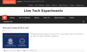 Livetechexperiments.in thumbnail