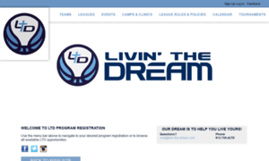 Livin-the-dream.leagueapps.com thumbnail