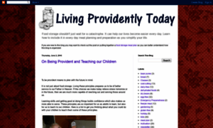 Living-providently-today.blogspot.com thumbnail