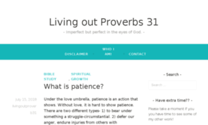 Livingoutproverbs31.com thumbnail