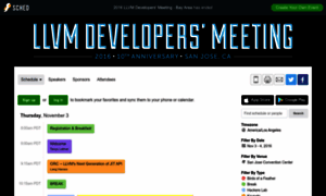 Llvmdevelopersmeetingbay2016.sched.org thumbnail