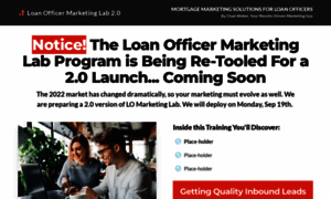 Loanofficermarketinglab.com thumbnail
