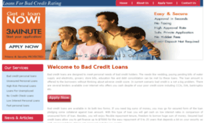 Loans4badcreditrating.com thumbnail