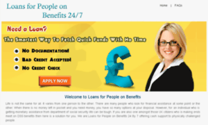 Loansforpeopleonbenefits24by7.co.uk thumbnail