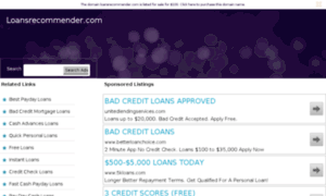 Loansrecommender.com thumbnail