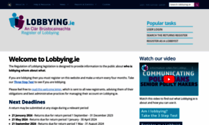 Lobbying.ie thumbnail