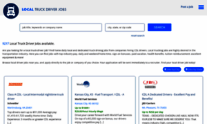 Localtruckdriverjobs.com thumbnail