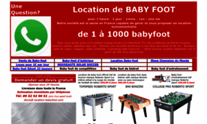 Location-babyfoot.com thumbnail